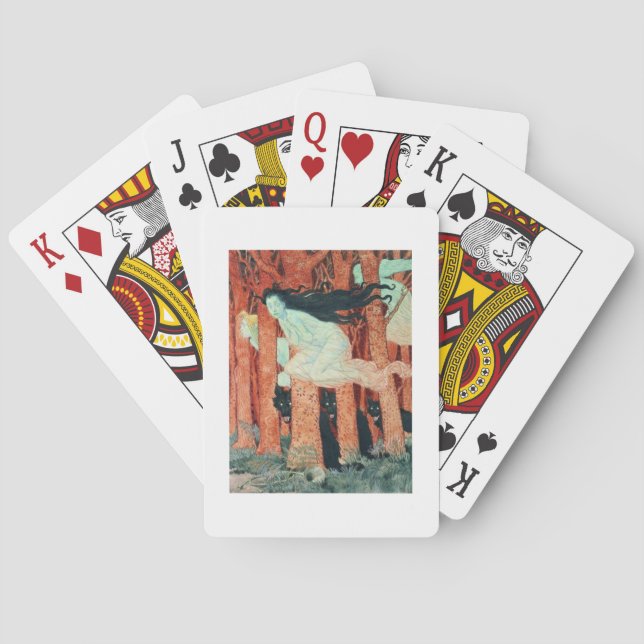 Drei Frauen und drei Wölfe (w/c) Spielkarten (Rückseite)