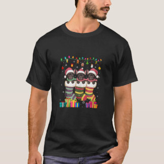 Drei Frenchie Hund in Sockel Lustige Jungen Mädche T-Shirt