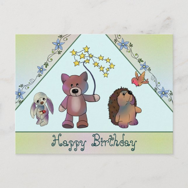 Drei Freunde Postkarte (Vorderseite)