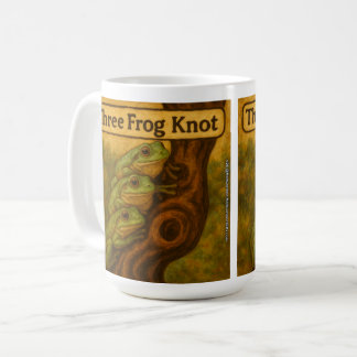 Drei-Frosch-Knoten – Whimsische Amphibien-Wortspie Kaffeetasse