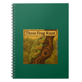 Drei-Frosch-Knoten – Whimsische Amphibien-Wortspie Notizblock