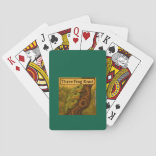 Drei-Frosch-Knoten – Whimsische Amphibien-Wortspie Spielkarten