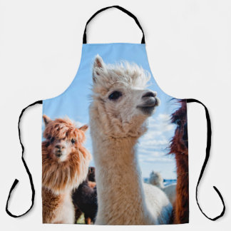 Drei Funny Alpacas Schürze