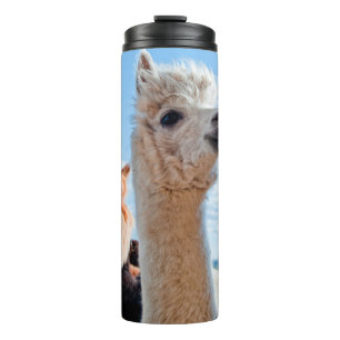 Drei Funny Alpacas Thermosbecher
