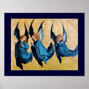 DREI GEBIETE IN BLAU POSTER