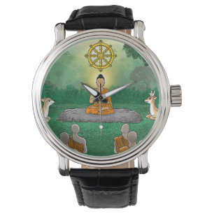 Drei Gemeine: Buddha, Dharma, Sangha Uhr