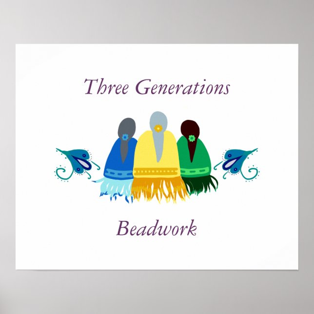 Drei Generationen Beadwork Poster (Vorne)