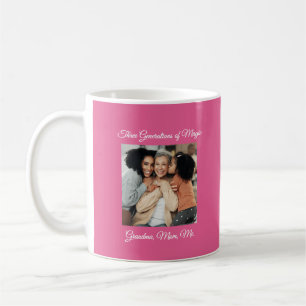 Drei Generationen von Liebe Oma, Mama, Me Foto Kaffeetasse