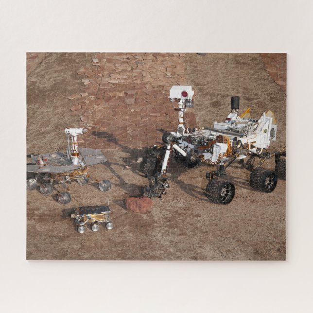 Drei Generationen von Mars-Rover. (Horizontal)