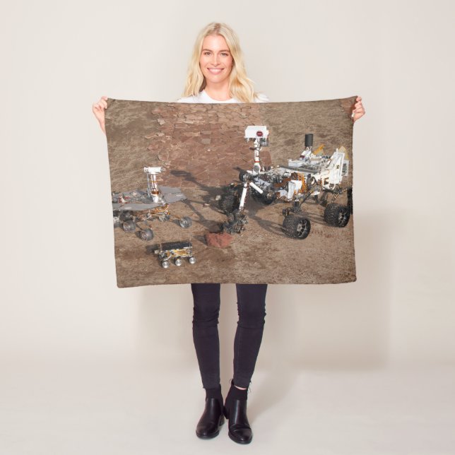 Drei Generationen von Mars-Rover. Fleecedecke (Beispiel)