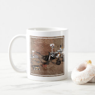 Drei Generationen von Mars-Rover. Kaffeetasse