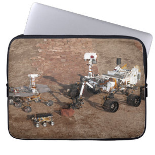 Drei Generationen von Mars-Rover. Laptopschutzhülle