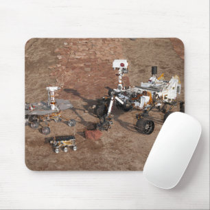 Drei Generationen von Mars-Rover. Mousepad