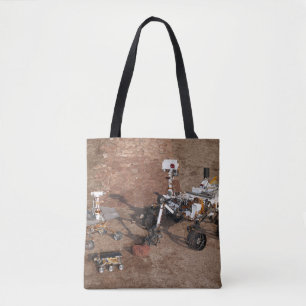 Drei Generationen von Mars-Rover. Tasche