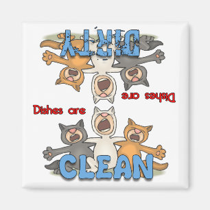 Drei Gesang-Katzen Spülmaschinen-Magnet Magnet