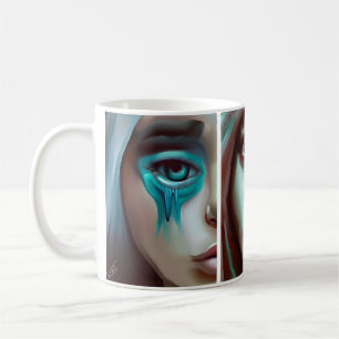 Drei Gesichter der Frauen AI Generated Art Kaffeetasse