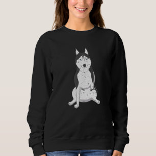 Drei gestreifte, Coole Hunde für besondere Bedürfn Sweatshirt