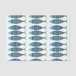 Drei gestreifte Fische Seidenpapier