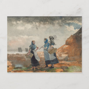 Drei Girls Angeln Postkarte