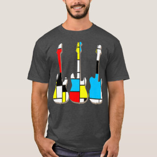 drei Gitarren modern T-Shirt