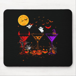 Drei Gläser Cocktails Lustiges Halloween Kostüm Mousepad