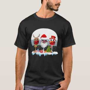 Drei Gläser Weihnachten Weihnachtsmannmütze Weihna T-Shirt