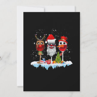 Drei Gläser Weihnachtsleuchten Weihnachtsmannmütze Save The Date