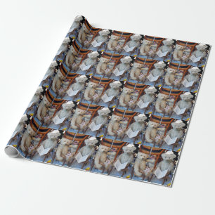 Drei glückliche Teddybären Geschenkpapier