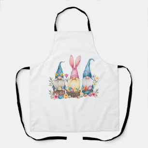 Drei Gnom Ostern Gnom Ostern Ei T-Shirt Schürze