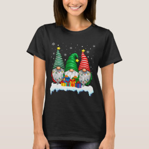 Drei Gnome Baumlichter Männer Frauen passendes Wei T-Shirt