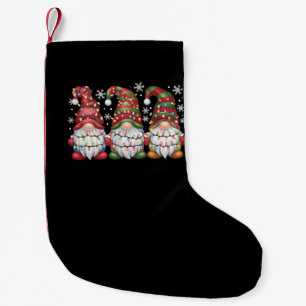 Drei Gnome Buffalo Kariert Rot Weihnachten Kleiner Weihnachtsstrumpf