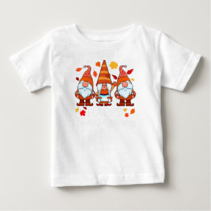 Drei Gnome glücklich Erntedankwürdige Nomaden fall Baby T-shirt