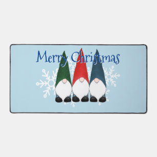 Drei Gnome in Hüten Weihnachten Schreibtischunterlage