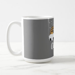 Drei Gnome mit Leopard Karierte Weihnachten Kaffeetasse