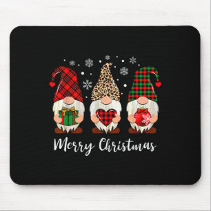 Drei Gnome-Shirt für Frauen Frohe Weihnachten Buff Mousepad