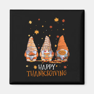 Drei Gnomes Frohes Erntedankfest Herbst Herbst Gn Magnet