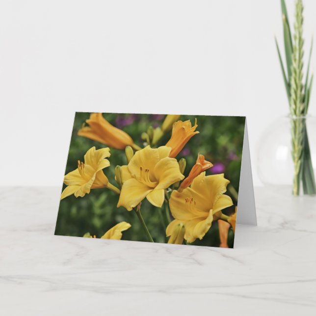 Drei Golden Lilies Scripture Card Matthew 18:20 Karte (Vorderseite)