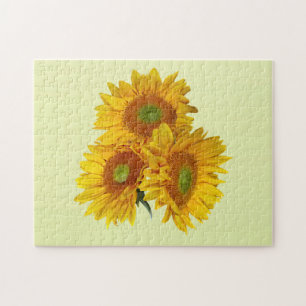 Drei goldene Sonnenblumen
