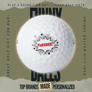 Drei Golf-Witz-Comic-Pop-Art-Saubere-Tratsch-Reden Golfball