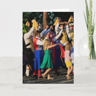 Drei Grafschaften Klotz- u. HarthillMorris Tanz Feiertagskarte