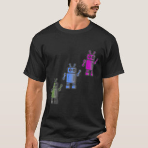 Drei großartige Retro-Roboter T-Shirt