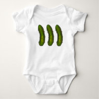 Drei grüne Dillen Kosher Dill Pickle Pickle Futter
