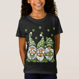 Drei grüne Irish Gnomes Kleeblatt Clover St. Patri T-Shirt
