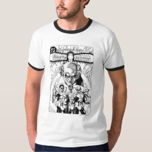 Drei grüne Laternen-Comic-Abdeckung, Schwarzweiss T-Shirt