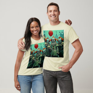 Drei gruselige Clowns Skull Few Design T-Shirt