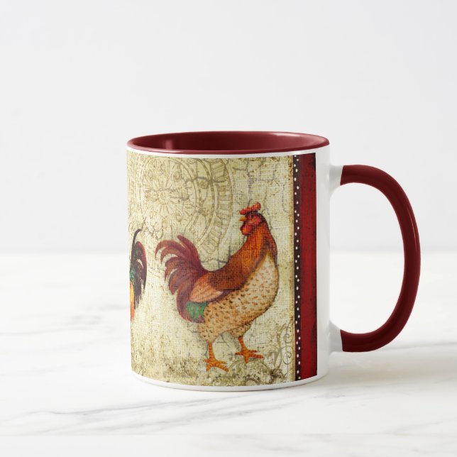 Drei Hähne Tasse (Rechts)