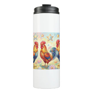 Drei Hähne Thermosbecher