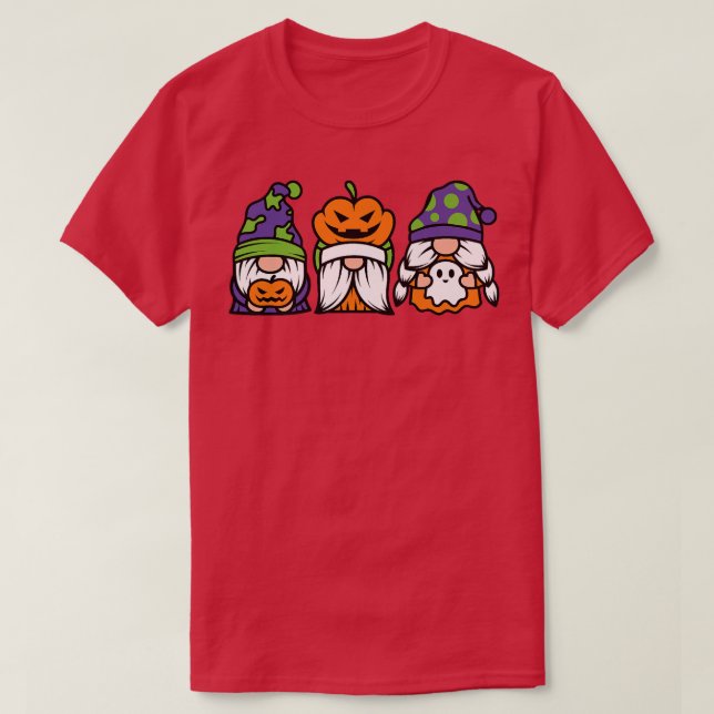 Drei Halloween-Trick oder Kinderspiel T-Shirt (Design vorne)