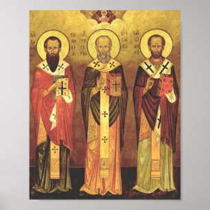 Drei heilige Hierarchien herunterladen - orthodoxe Poster