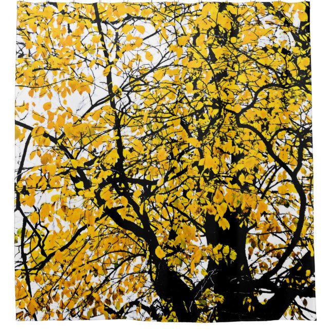 Drei Herbstfarben Duschvorhang (Vorderseite)